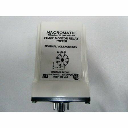 Macromatic PHASE MONITOR 208V-AC OTHER RELAY PMP208